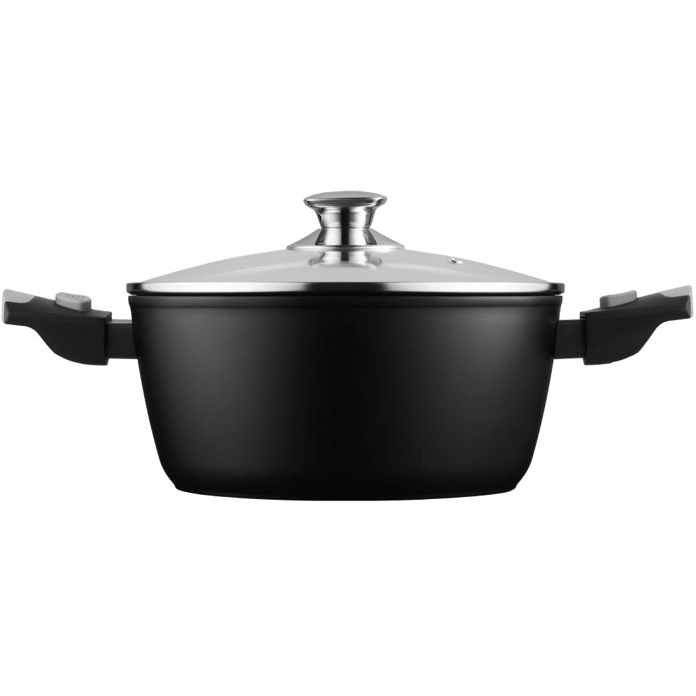 Каструля ARDESTO Gemini Bari 3,9л Black (AR1939AC) Додатково можна ставити в духовку до 220 ° C з кришкою, але без ручки