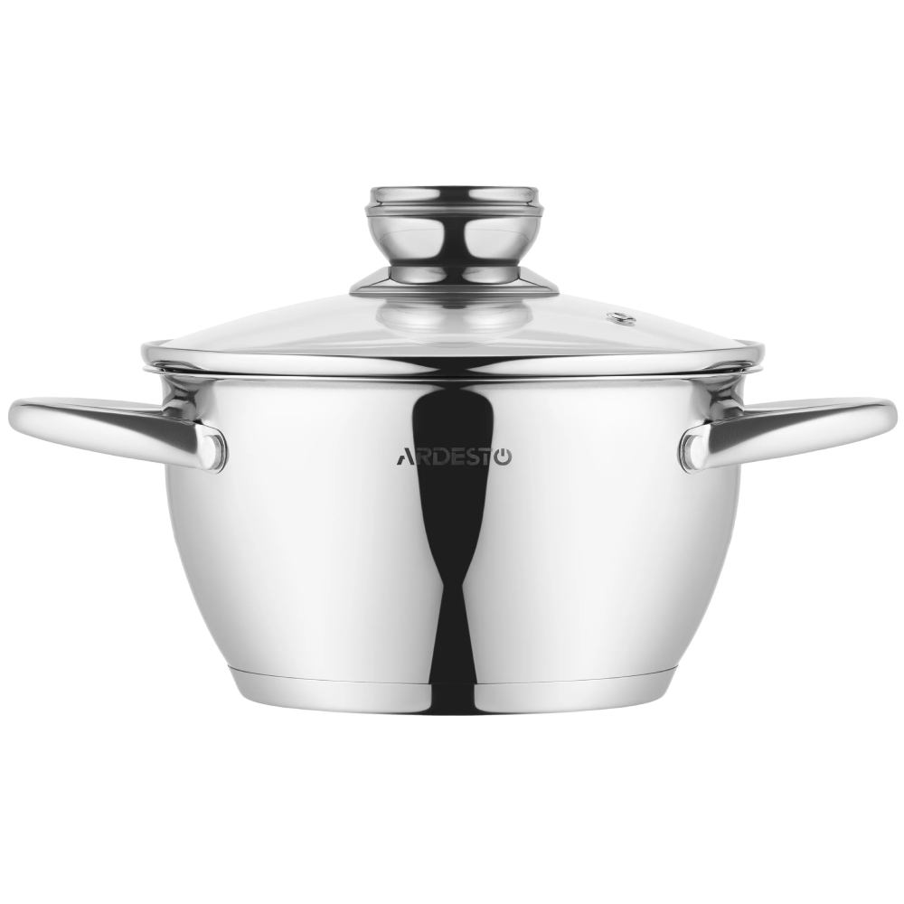 Каструля ARDESTO Gemini Lucca 2.3 л Stainless steel (AR4323LC) Матеріал каструлі нержавіюча сталь