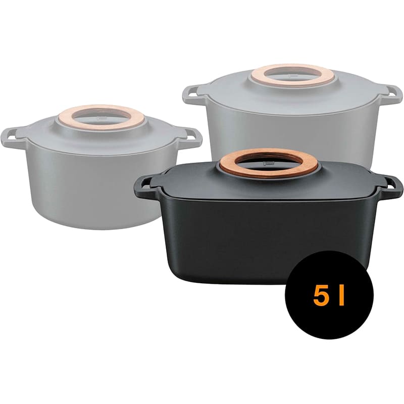 Зовнішній вигляд Каструля FISKARS Fiskars Norden 5 л Black (1026567)