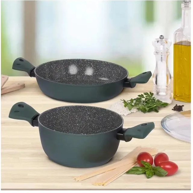 Каструля TVS Eco Ok Induction 2,5 л 20 см (4N480203310001) Внутрішнє антипригарне покриття присутнє