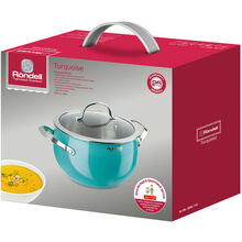 Кастрюля RONDELL RDS-718 Turquoise 20 см, 3.8 л