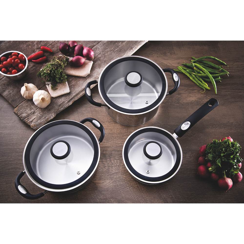 Каструля TRAMONTINA Solar silicone 4.5 л (62125/203) Внутрішнє антипригарне покриття немає