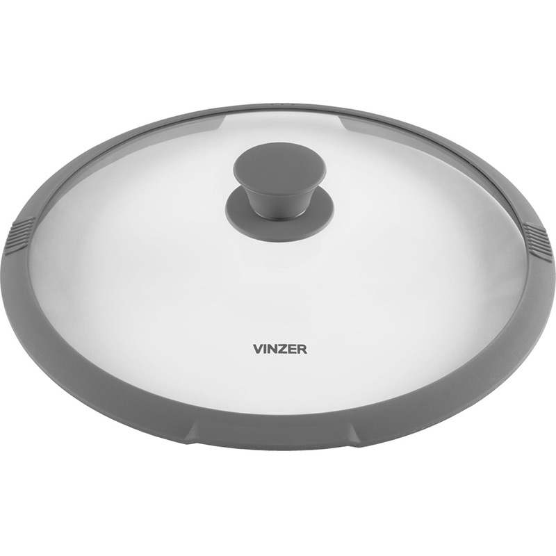 

Крышка VINZER 28 см (89252), Кришка 28 см, термскло/силікон, 89252