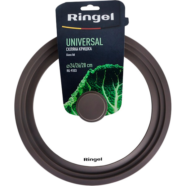 Крышка Ringel Universal silicone универсальная 24 26 28 см (RG-9303) Материал стекло