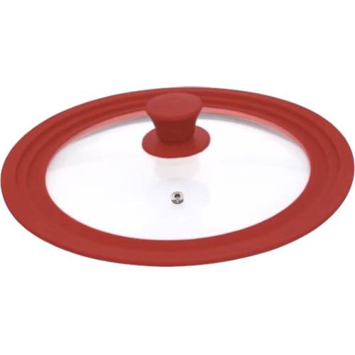 Крышка Heinner с силиконовым ободом 22/24/26 см Red (HR-AER-22D26R)