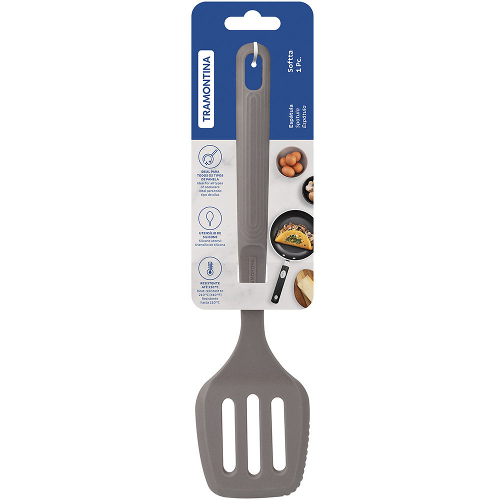 Лопатка TRAMONTINA Softta Gray (25850/160) Материал рабочей поверхности силикон