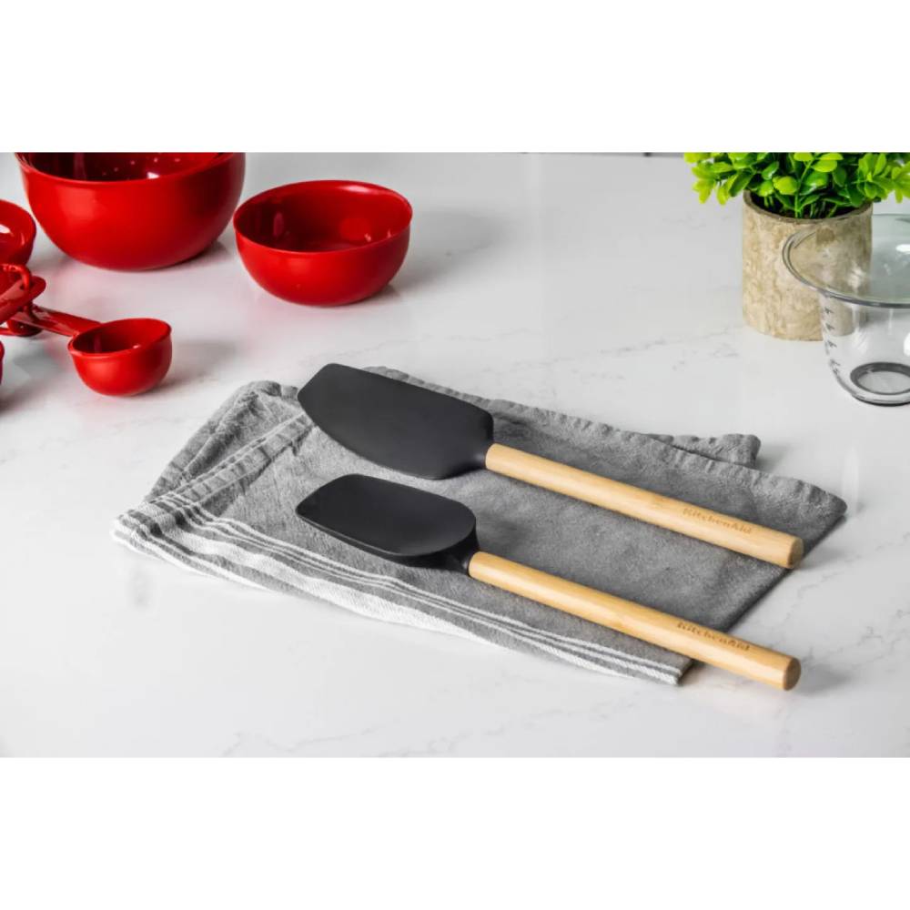 Лопатка для тесту KITCHENAID Classic 30,1 см Black (KQG630OHOBE) Широка лопатка True