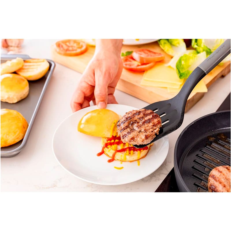 Лопатка KITCHENAID Classic 34 см Grey (KHA002OHCHGG) Дополнительно Подходит для переворачивания мяса, рыбы, овощей, блинчиков, омлетов