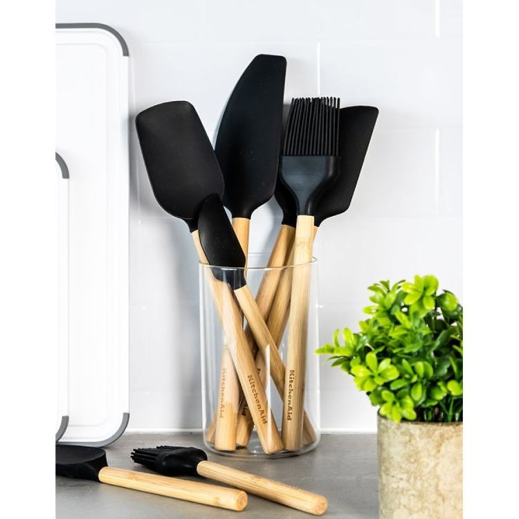 Лопатка KITCHENAID Classic 30 см Black (KQG631OHOBE) Широкая лопатка False