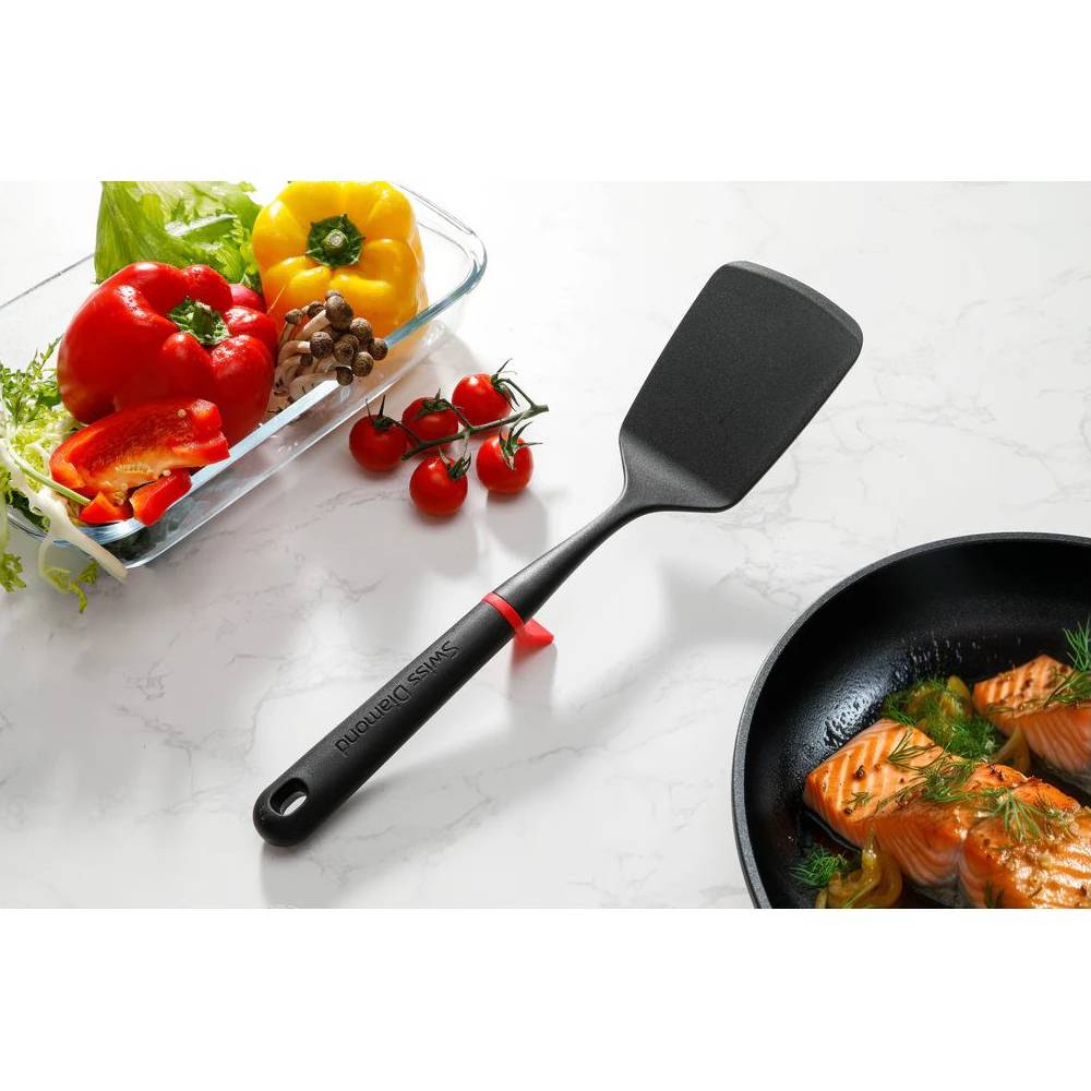 Лопатка SWISS DIAMOND 35см (SDT09) Дополнительно Размеры: 35 х 8 см; Материал устойчив к температурам до 210 °C;