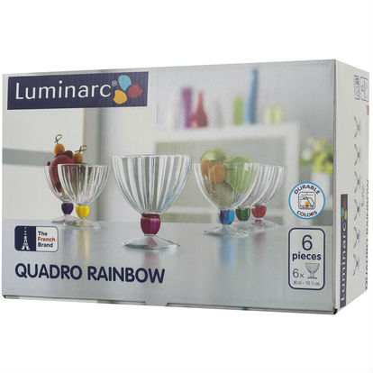 Замовити Набір креманок LUMINARC QUADRO RAINBOW 6х300 мл (N3056)