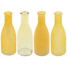 Набор ваз ELEN DEKOR Bottle 4 шт Amber (804-115)