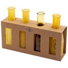 Набор ваз ELEN DEKOR Bottle 4 шт Amber (804-115)