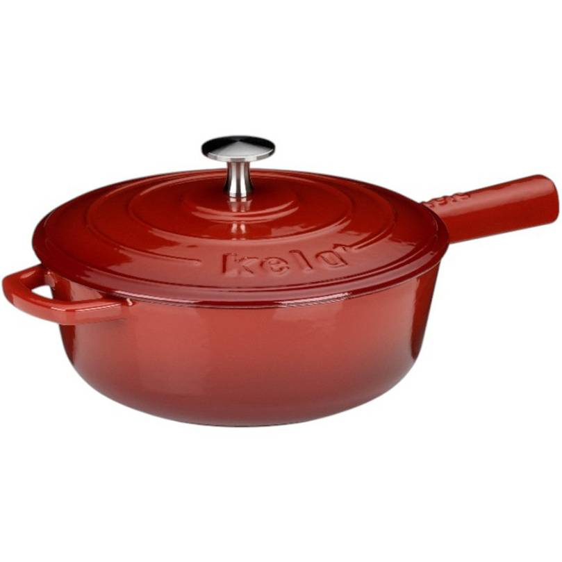 Каструля для фондю KELA Calido 1.8л Red (16622) Додатково Габарити: 33,5 х6, 5 см; Підходить для індукції;