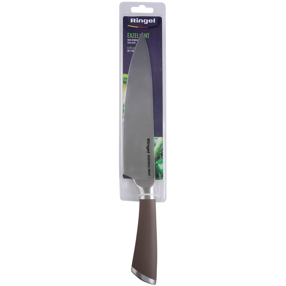 Нож поварской RINGEL Exzellent 20 см (RG-11000-4) Заточка двусторонняя
