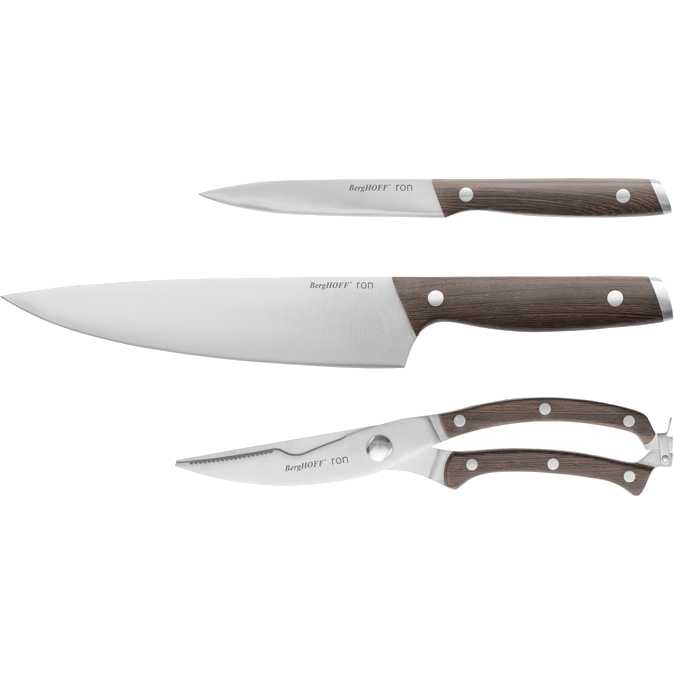 

Набор ножей BERGHOFF RON 3 пр. (3900150), Набор ножей RON, 3 пр. (3900150)