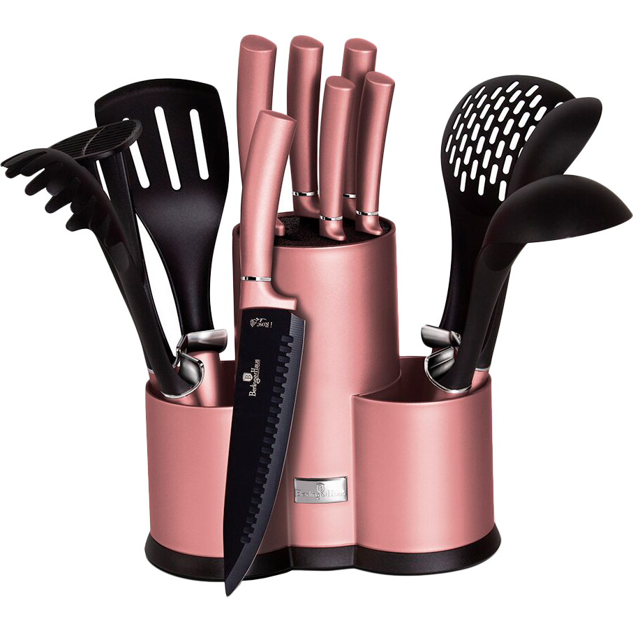 

Набор ножей BERLINGER HAUS I-Rose Edition 12 пр (BH-6252), Ножи 5 пр з підставкою, 12 пр BH 6252