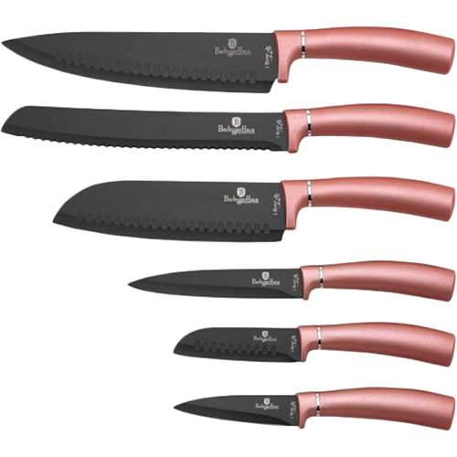 Акция на Набор ножей BERLINGER HAUS I-Rose Edition 6 шт (BH-2513) от Foxtrot