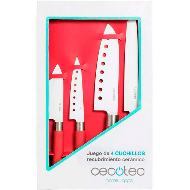 Зовнішній вигляд Набір ножів CECOTEC Santoku Ceramic-Coated Kit CCTC-01003 (00-00043353)