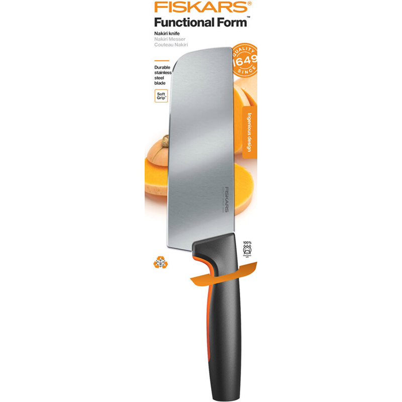 Нож FISKARS Nakiri FF (1057537) Кромка гладкая