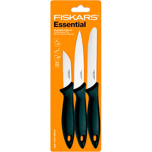 Набор ножей FISKARS Essential 3 пр (1023785)