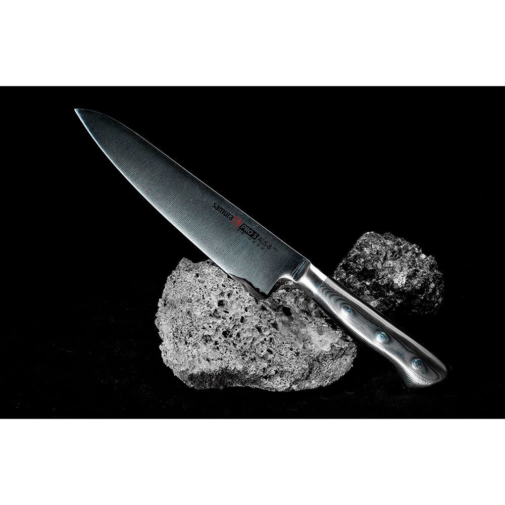Ніж кухарський SAMURA Pro-S 20 см (SP-0085) Кромка гладка