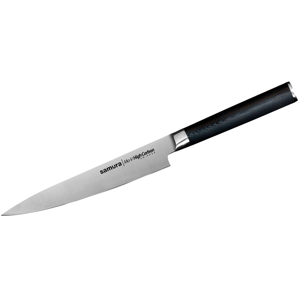 

Нож Samura Mo-V универсальный 150 мм Black (SM-0023), Ніж кухонний універсальний, 150 мм, Mo-V (SM-0023)