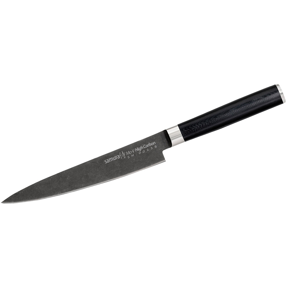 

Нож SAMURA универсальный 150 мм MO-V Stonewash (SM-0023B), Ніж кухонний універс., 150 мм, MO-V Stonewash