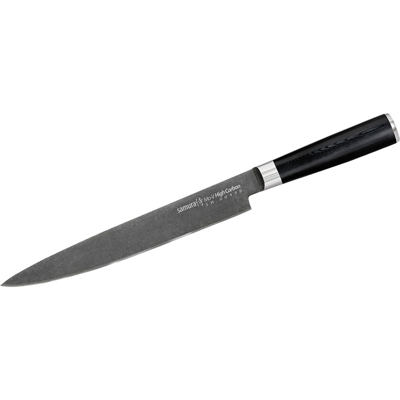 

Нож SAMURA MO-V Stonewash 230 мм (SM-0045B), Ніж кух.для тонкої нарізки, 230 мм, MO-V Stonewash