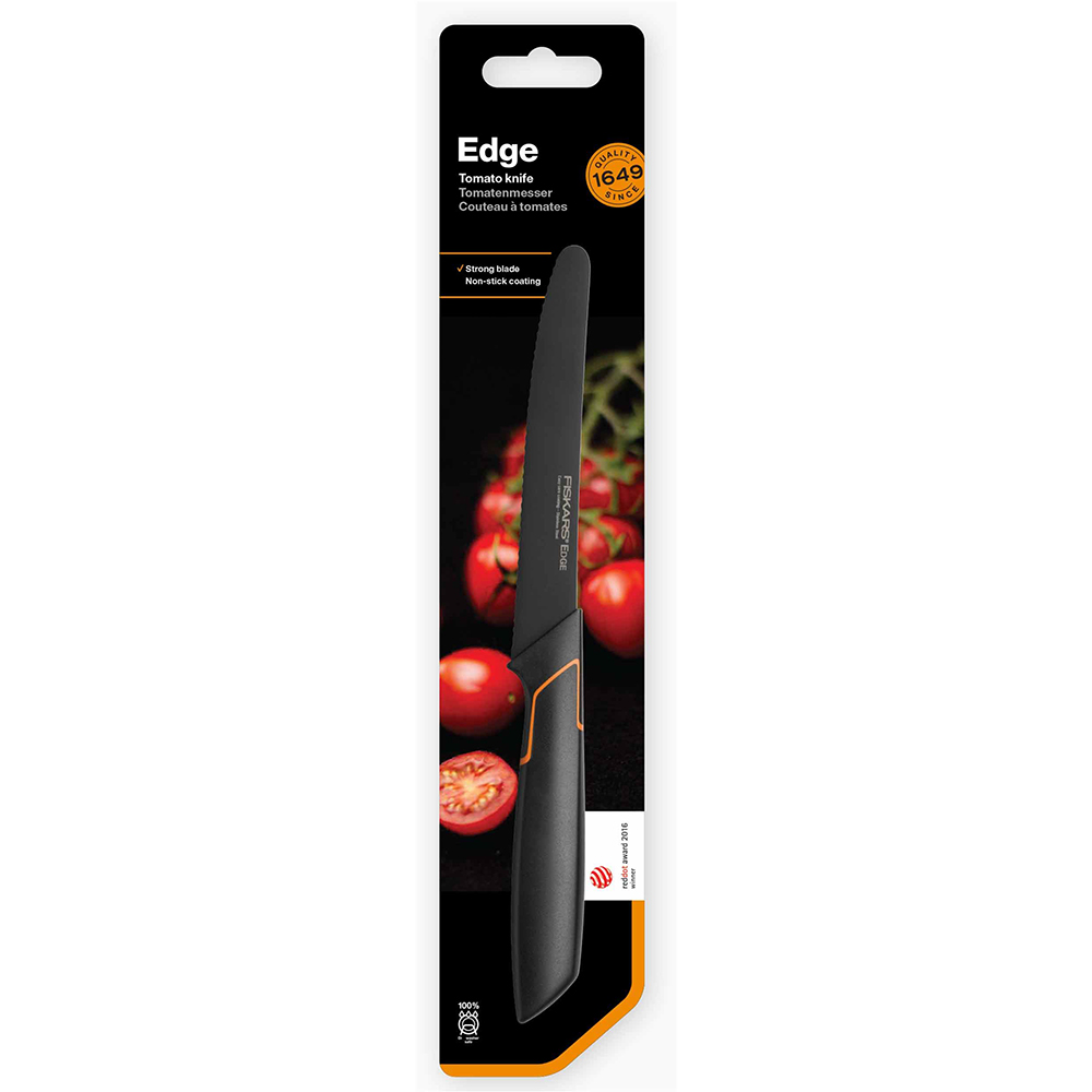 Нож для томатов FISKARS Edge 13.3 см Black (1003092) Материал клинка нержавеющая сталь