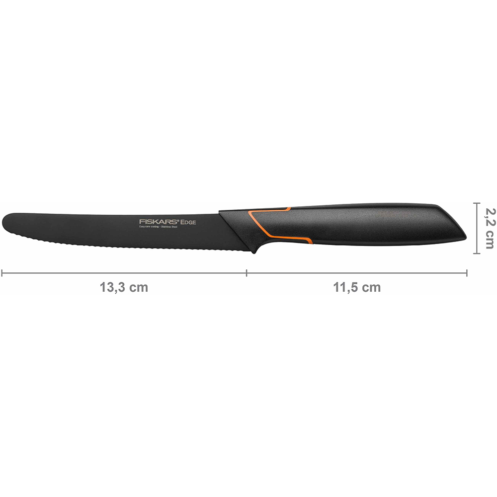 Нож для томатов FISKARS Edge 13.3 см Black (1003092) Основные ножи для томатов