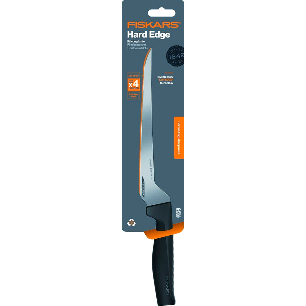 Нож филейный FISKARS Hard Edge 22 см (1054946) Ножи специальные филейный