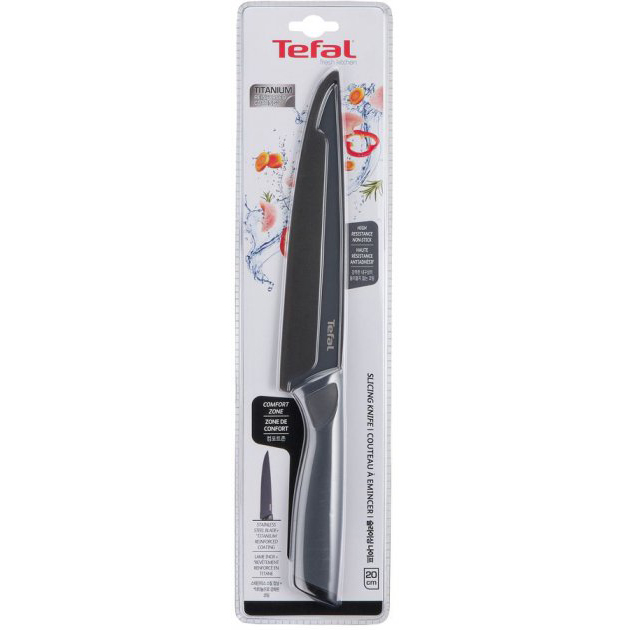 Ніж для нарізки TEFAL Fresh Kitchen 20 см (K1221205) Заточка двостороння
