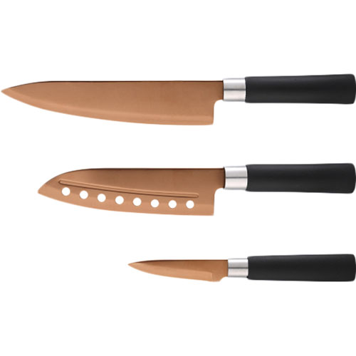 

Набор ножей BERGNER Samurai copper 3 пр (BG-39271-CP), Набір ножів 3 пр. BG-39271-CP