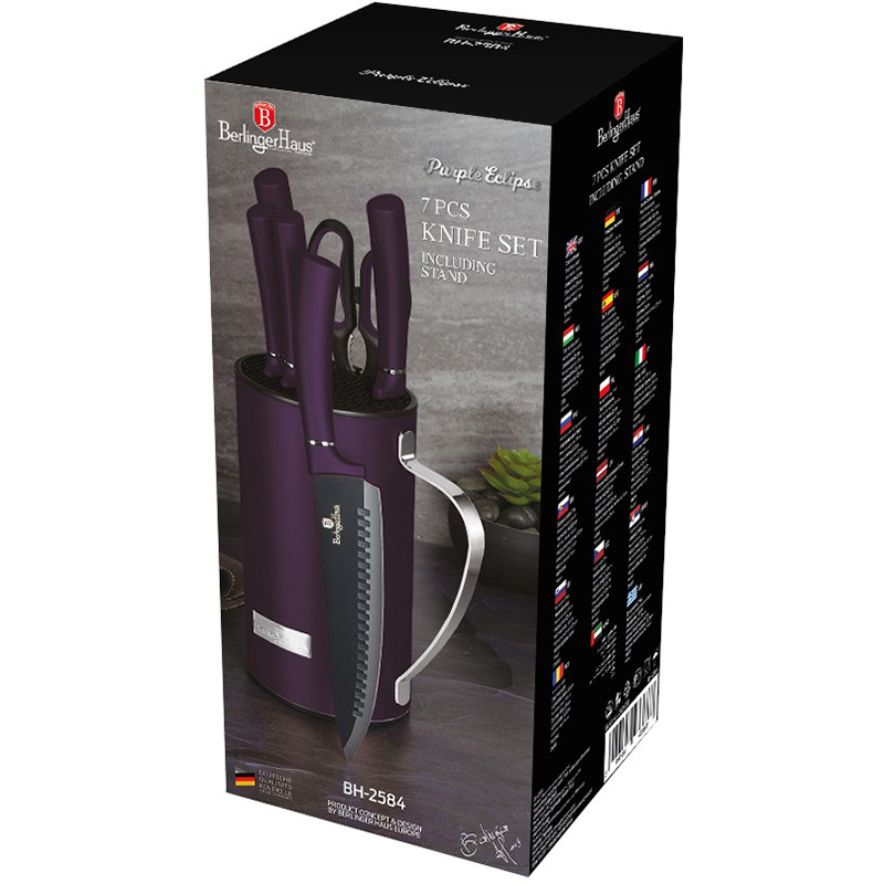 Набор ножей BERLINGER HAUS Purple Eclipse 7 пр (BH-2584) Основные ножи универсальный
