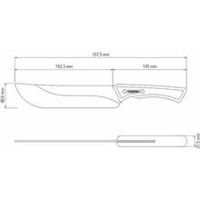 Нож TRAMONTINA Churrasco Black 20.3 см (22843/108)