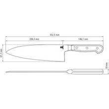 Нож TRAMONTINA SUSHI GOLD Deba 20.3 см (24027/008)