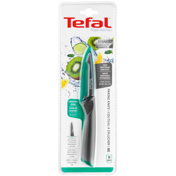 Изображение Нож TEFAL FRESH KITCHEN 2 9см + чехол (K1220604)