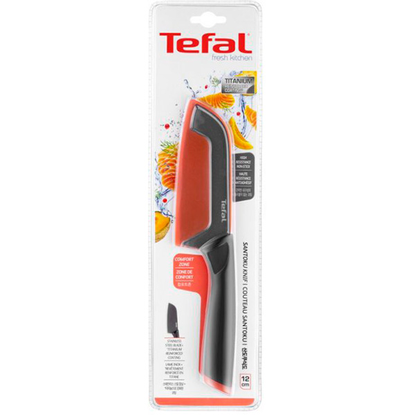 Покупка Нож TEFAL FRESH KITCHEN 2 12 см + чехол (K1220104)