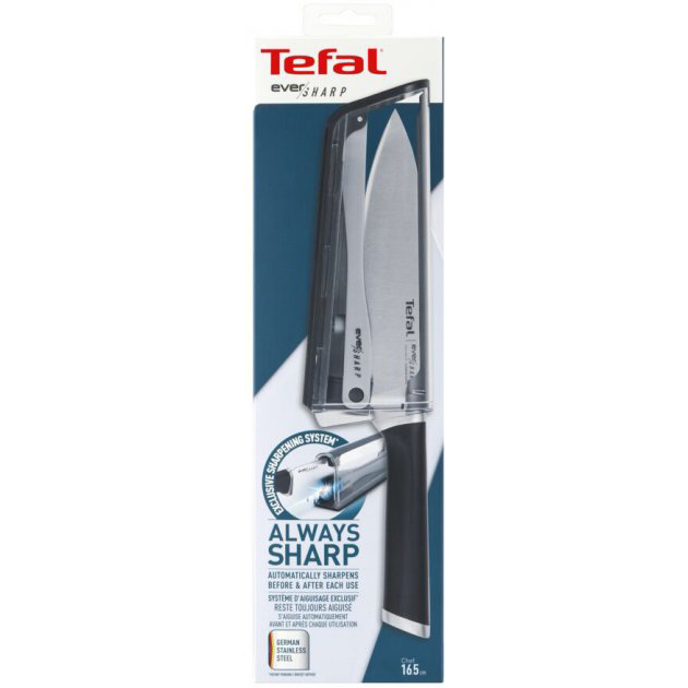 Фото 19 Ніж TEFAL Ніж з чохлом-точилкою Eversharp 16,5 см (K2569004)