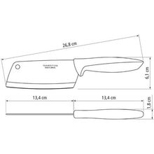 Ніж топірець Tramontina Plenus Light Grey 127 мм (23430/135)