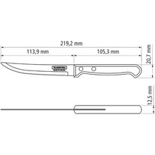 Ніж для стейку Tramontina Polywood 127 мм (21122/195)