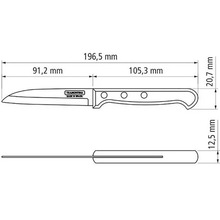 Ніж для овочів Tramontina Polywood 76 мм (21121/193)