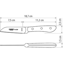 Ніж кухонний TRAMONTINA PROCHEF для овочів 76 мм (24150/003)