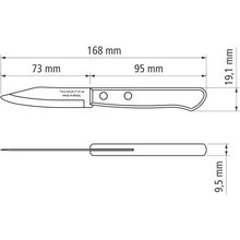 Ніж Tramontina Polywood 76 мм (21118/173)