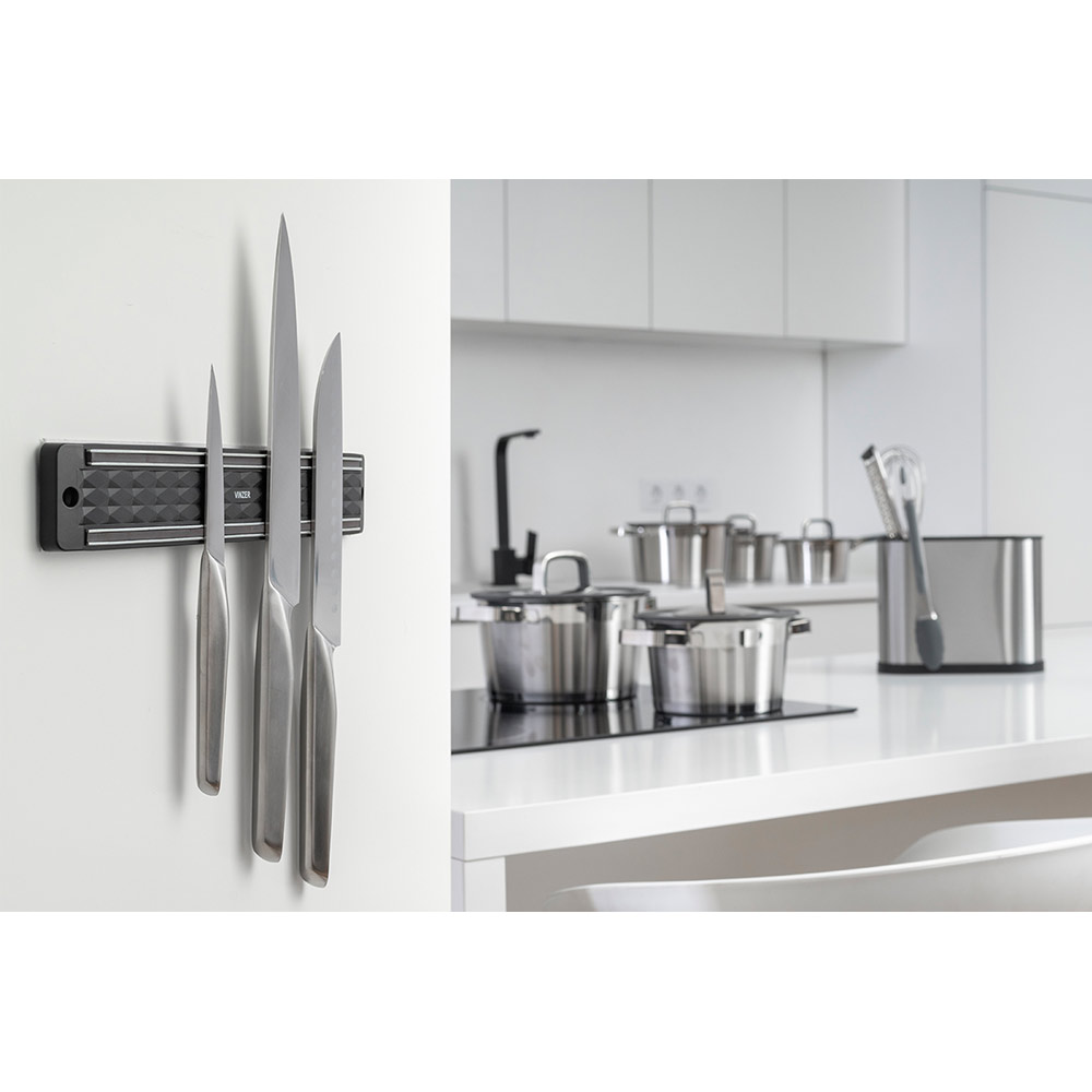 Нож поварской VINZER Geometry Line 20,3 см (50296) Заточка двусторонняя