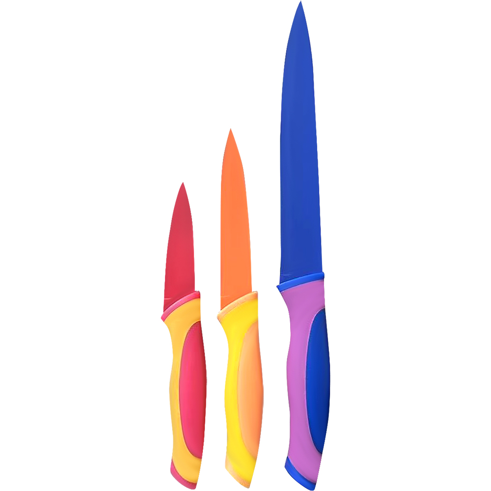 Набір ножів LE CHEF Color CR340 3 пр. (R040 3PCS) Набір ножів LE CHEF Color CR340 3 пр. (R040 3PCS)