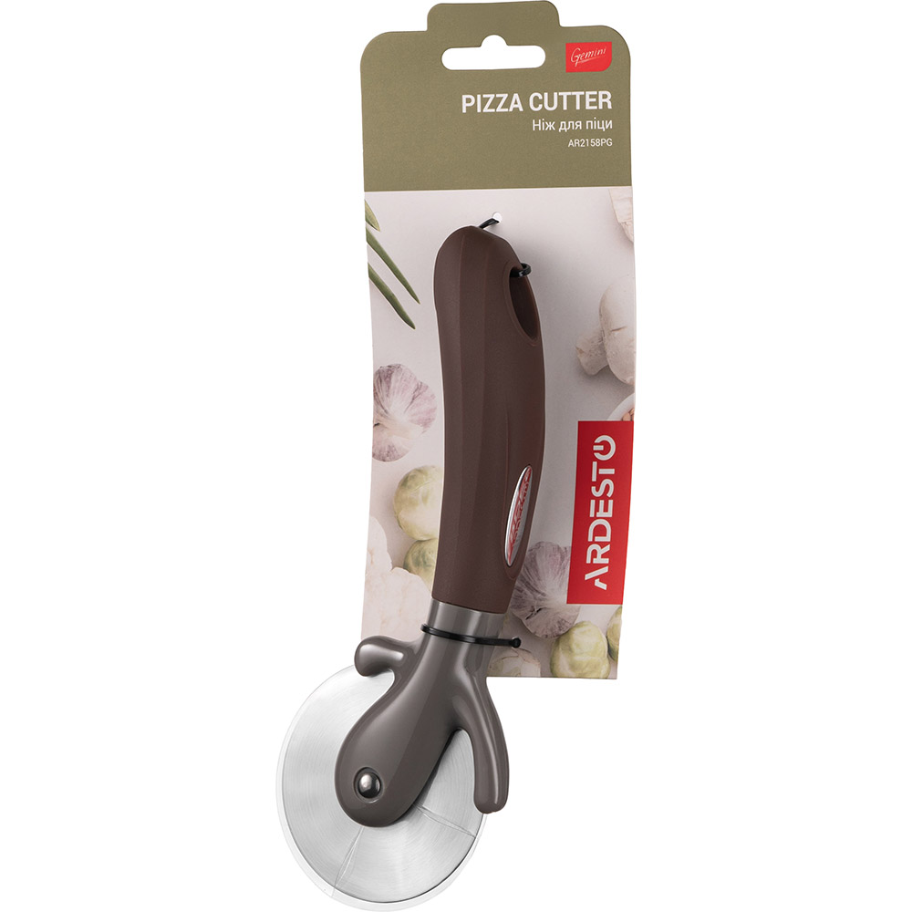 Замовити Ніж для піци ARDESTO Gemini 20 см Grey/Brown (AR2158PG)