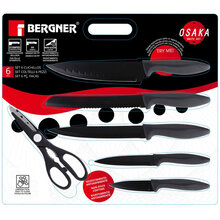 Набор ножей BERGNER Osaka 6 пр (BG-9075-BK)