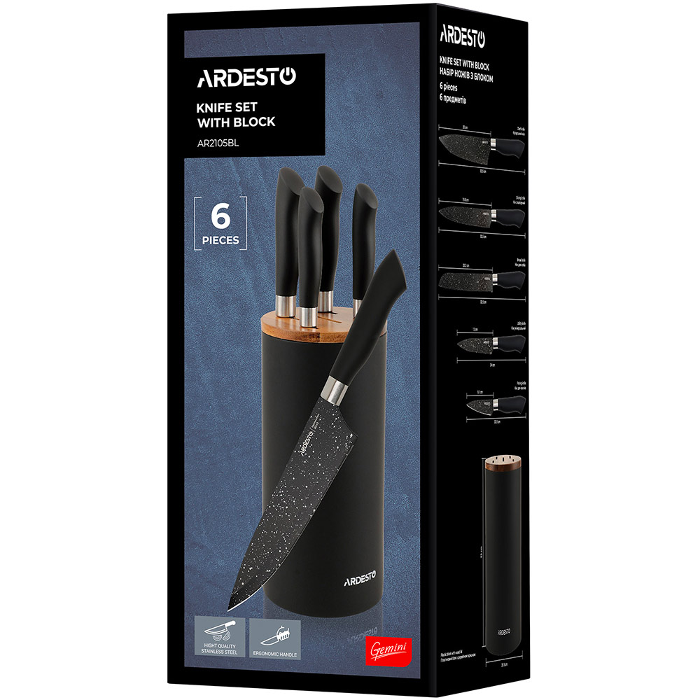 Покупка Набор ножей ARDESTO Gemini 6 пр (AR2105BL)